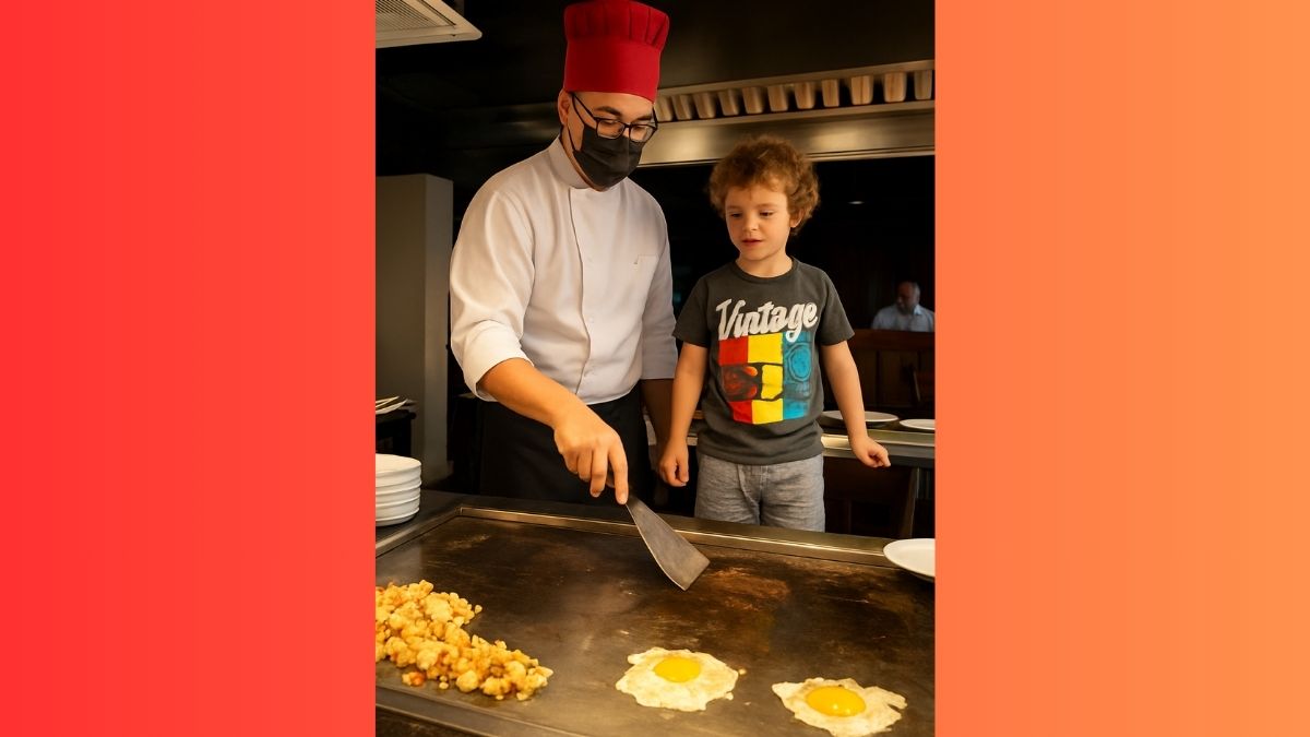 Jantar Show no Benihana com Crianças em São Paulo
