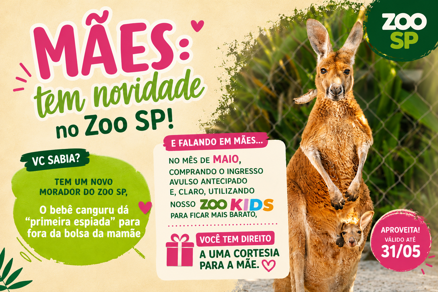 🦘💚 Tem novidade no Zoológico de São Paulo… 