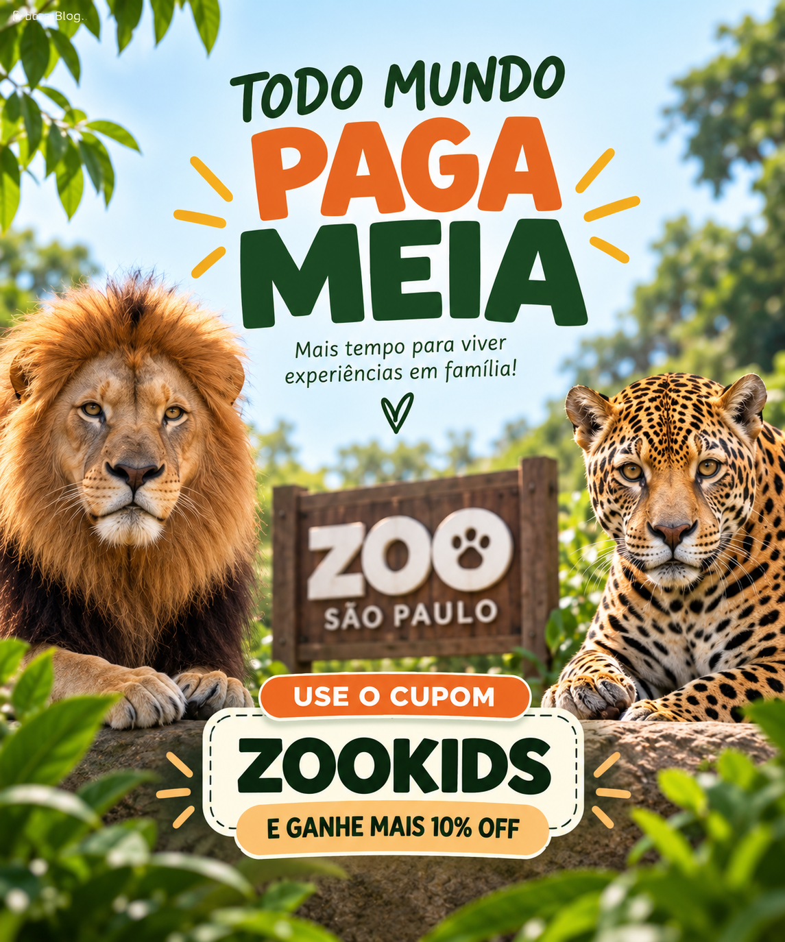  Nesse mês de Setembro no ZOO SP - Todo Mundo Paga Meia